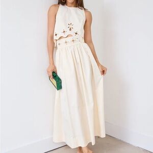 NWT Fab’rik Vivian Eyelet 2 Piece Set